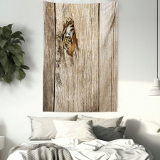 Siberian Wild Tiger Eye Tapestry