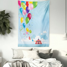 Carnival Tent Balloons Tapestry