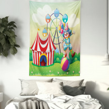 Clown Inflatable Ball Tapestry