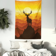 Wildlife Sunset Hill Tapestry