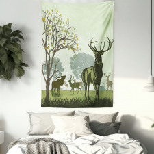 Deer and Nature Park Tapestry