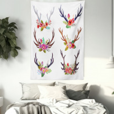 Bouquet Animal Flowers Tapestry