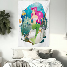 Underwater Mermaid Tapestry