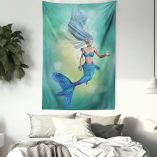 Mermaids Swimming Tapestry