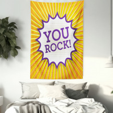 Inspirational Text Bubble Tapestry