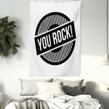 Stamp Grunge Motivational Tapestry