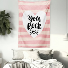 Motivational Motto Graphic Tapestry