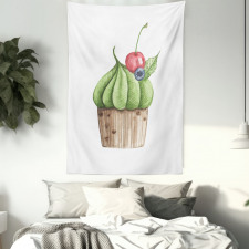 Tasty Cherry Food Graphic Tapestry