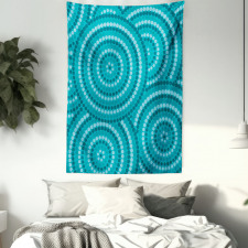 Abstract Australian Dots Tapestry