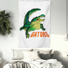 Wild Alligator Crocodile Tapestry