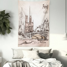 Art Cityscape Tapestry