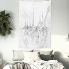 Cityscape Art Tapestry