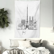 Retro Sketch Tapestry