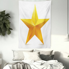 Single Yellow Ombre Star Tapestry