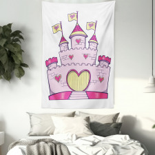 Fantasy Princess Fortress Tapestry