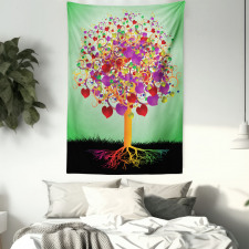 Magic Love Tree Heart Tapestry