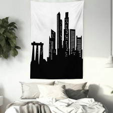 Urban Buildings Scene Tapestry