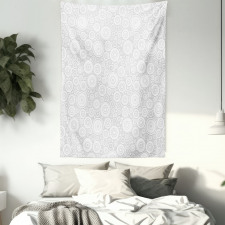 Geometric Circles Retro Tapestry