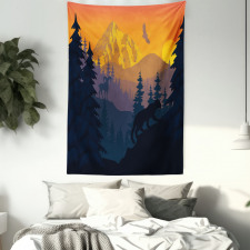 Wild Nature Landscape Art Tapestry