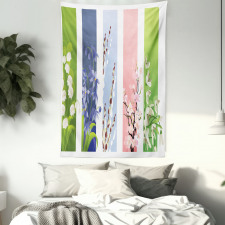 Lily Primrose Valley Tapestry