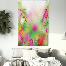 Tulips Urban Graphic Tapestry