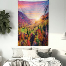 Morning in Mountain Tree Tapestry