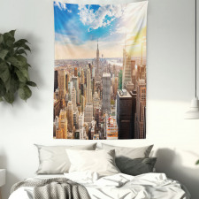 Sunset Urban Aerial Photo Tapestry