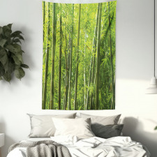 Exotic Tropical Bamboo Tapestry