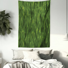 Tropical Bamboo Stems Tapestry