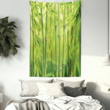 Bamboo Sprout Stem Forest Tapestry