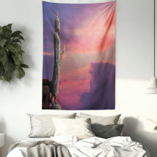 Magical Sunset Scene Tapestry