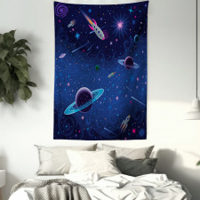 Orbit Rocket Galaxy Tapestry