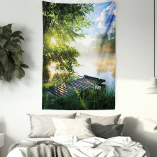 Fishing Pier by River Tapestry