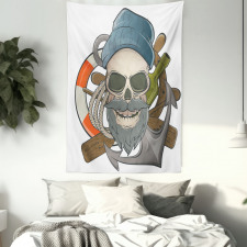 Sailor Skull Nautical Tapestry