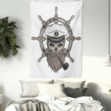 Captain Pirate Skeleton Tapestry