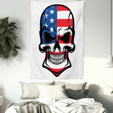 Scary Skull Art Tapestry