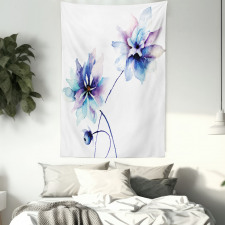 Retro Flowers Tapestry