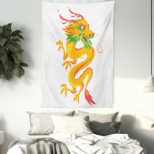 Fierce Animal Cartoon Design Tapestry