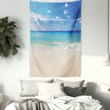 Shore Sea with Waves Tapestry