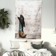 Rodeo Cowboy Grunge Hat Tapestry