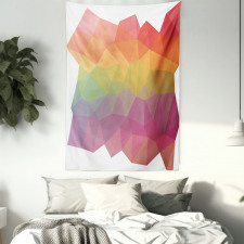 Retro Rainbow Colors Poly Tapestry