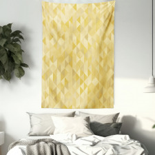 Pastel Monochrome Triangles Tapestry