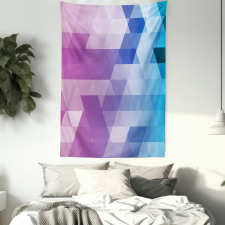 Fuchsia and Aqua Tones Art Tapestry