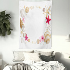 Seashells Flower Star Tapestry