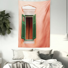 Old Retro House Shutters Tapestry