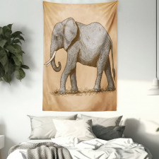 Sketch Art Animal Tapestry