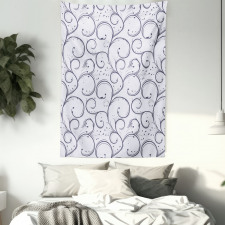 Delicate Curls Tapestry