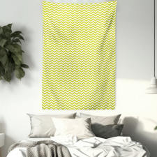 Abstract Zigzag Waves Art Tapestry