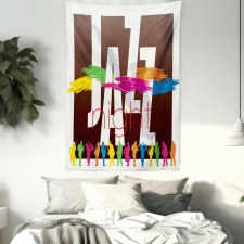Jazz Performers Retro Tapestry