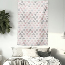 Hatched Trapezoids Art Tapestry